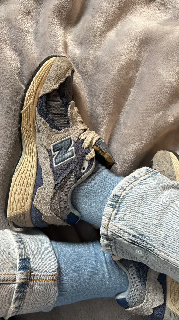 Chaussette a paillette Bleu